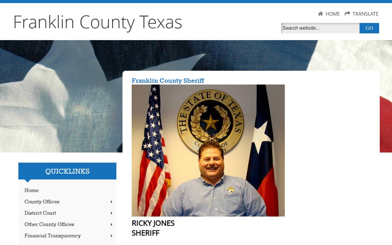 Franklin County Sheriff contact source for released inmate records
